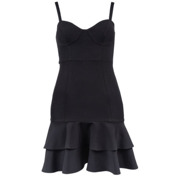 Clover & Sloan Dresses & Skirts - 🍭🍕🦋NEW Clover and Sloane little black dress ruffle sweetheart fit & flare NWT